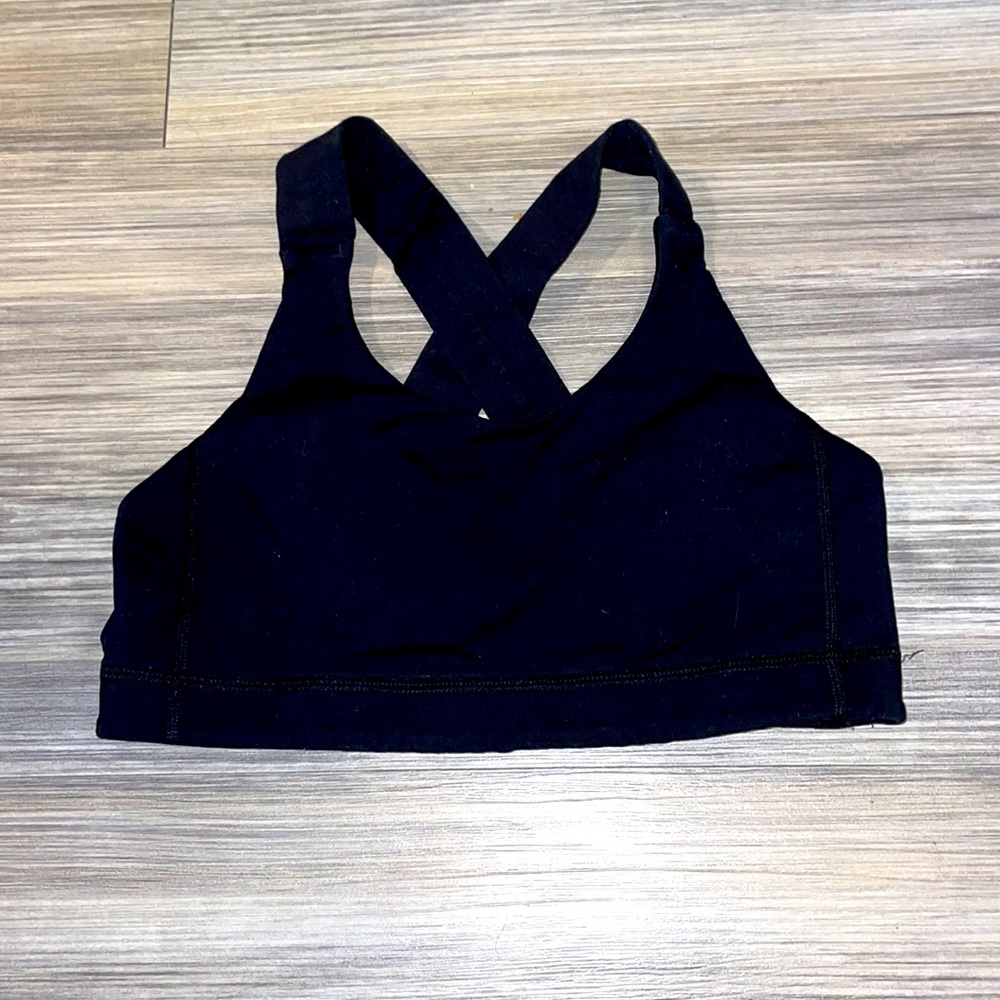 Lululemon black racer back sports bra - Picture 2 of 3